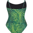 суцільний купальник на тонких брителях  Exotic SkinSnake